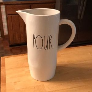 Rae Dunn LL POUR Pitcher with tapered bottom